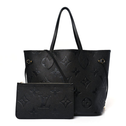 Louis Vuitton Empreinte Monogram Giant Neverfull MM Black 1 of 9