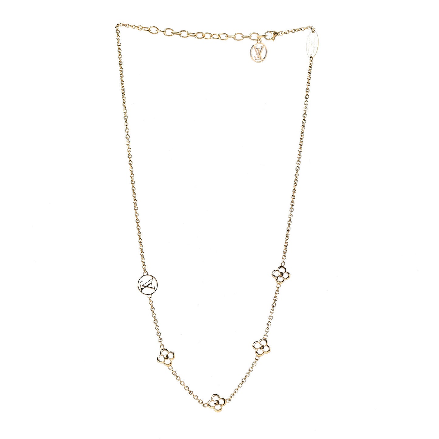 Flower Full Necklace Gold