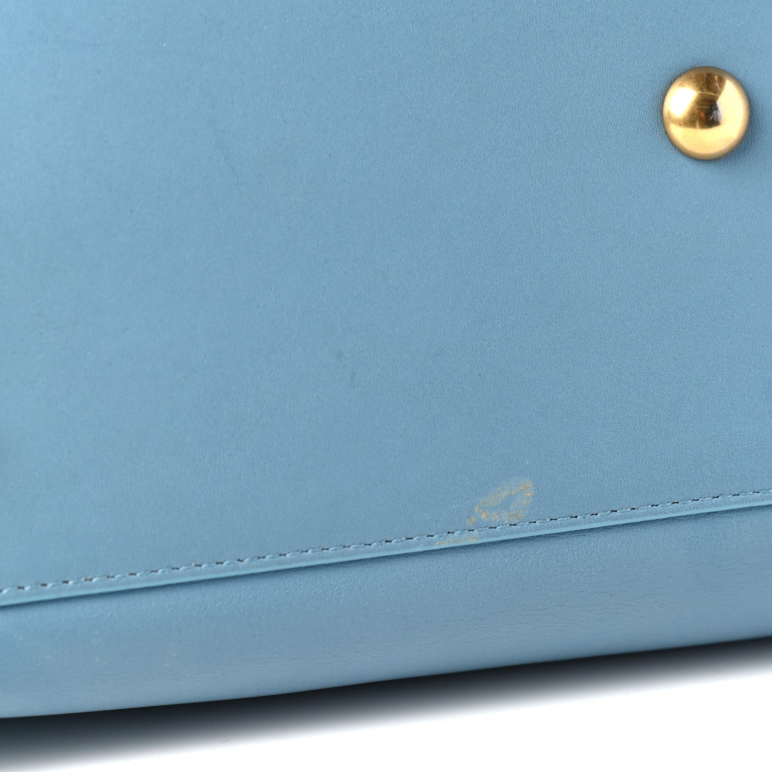 Saint Laurent Calfskin Small Classic Y Cabas Blue Glacier 6 of 6