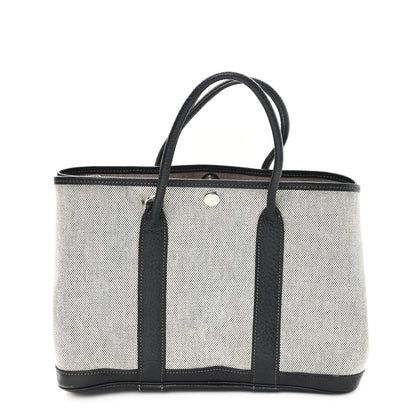 Hermes Buffle Skipper Toile Garden Party 30 TPM Black 1 of 11