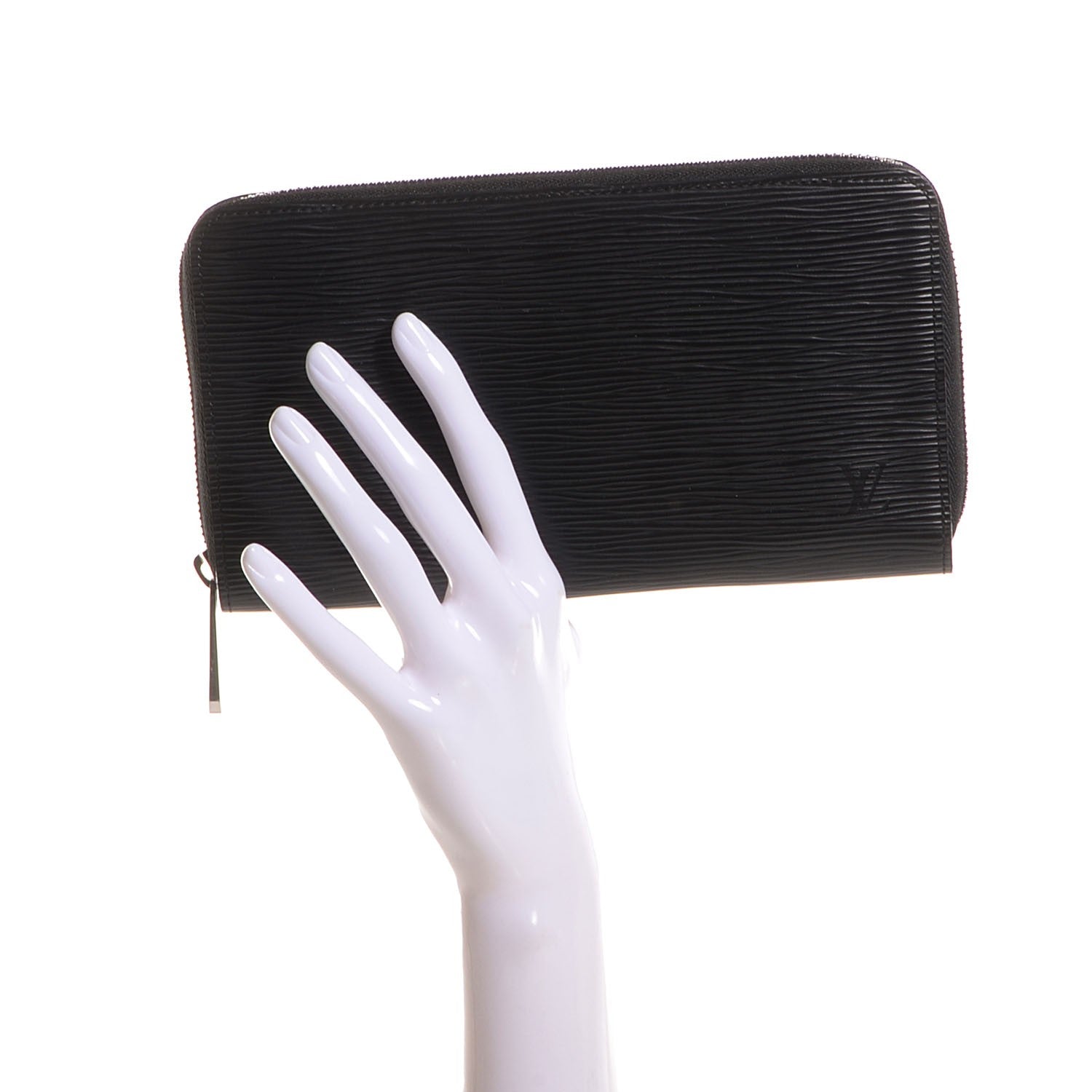 Louis Vuitton Epi Zippy Organizer Wallet Black 2 of 7