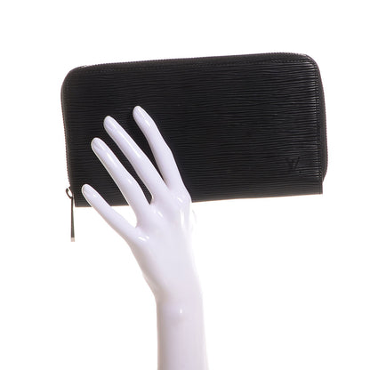 Louis Vuitton Epi Zippy Organizer Wallet Black 2 of 7