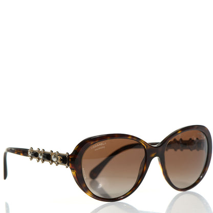 Chanel Pearl Crystal Bijoux Sunglasses 5337 Tortoise 9 of 12