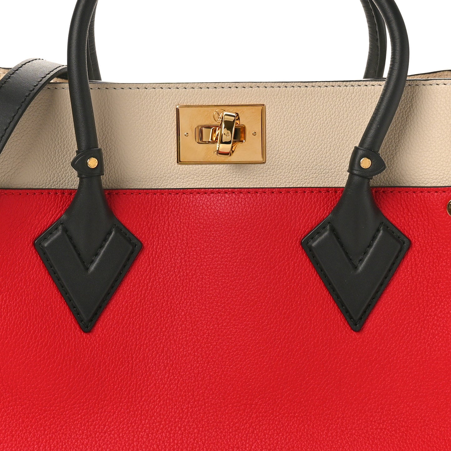 Calfskin Monogram On My Side Pirate Red