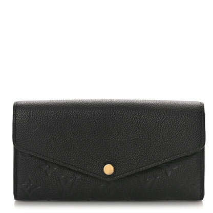 Louis Vuitton Empreinte Sarah Wallet NM Black 1 of 7