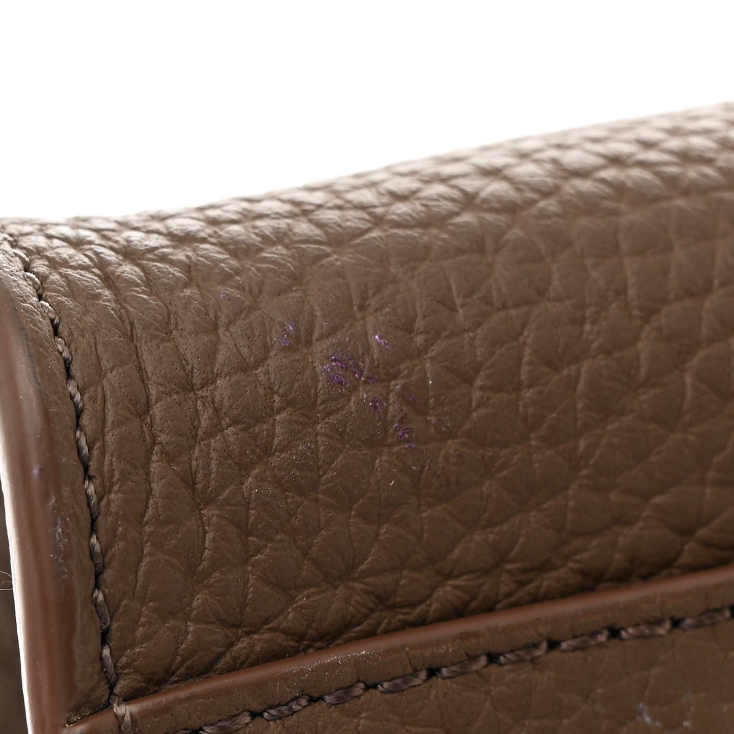 Grained Calfskin Soft Margaux 10 Bag Dark Olive