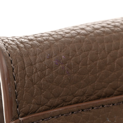 The Row Grained Calfskin Soft Margaux 10 Bag Dark Olive 10 of 10