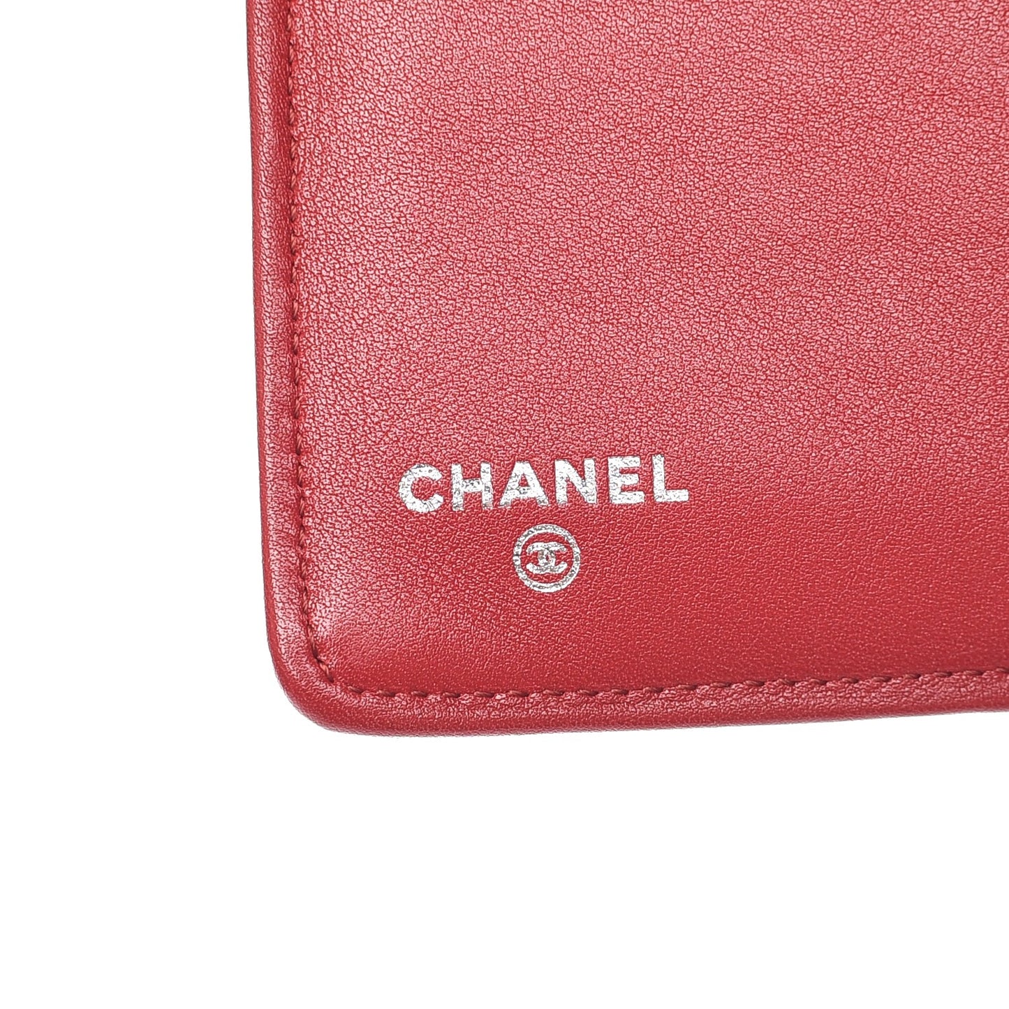 Caviar Timeless CC Zipped Pocket Wallet Red