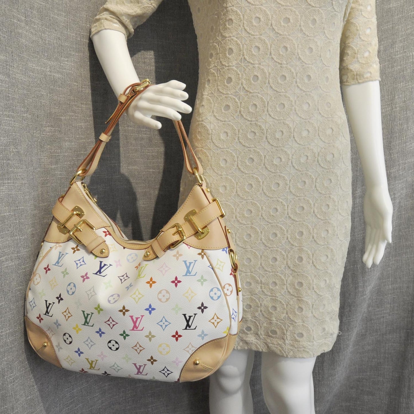 Monogram Multicolor Greta White