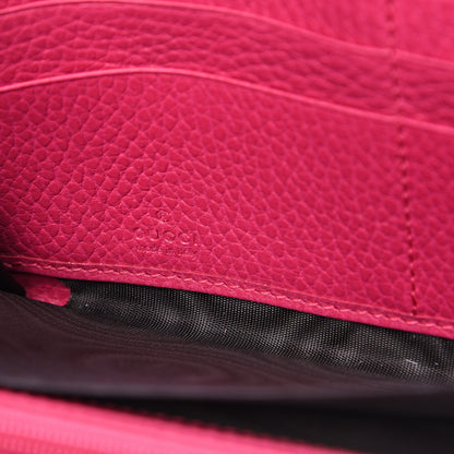 Gucci Dollar Calfskin GG Marmont Zip Around Wallet Box Pink 5 of 7