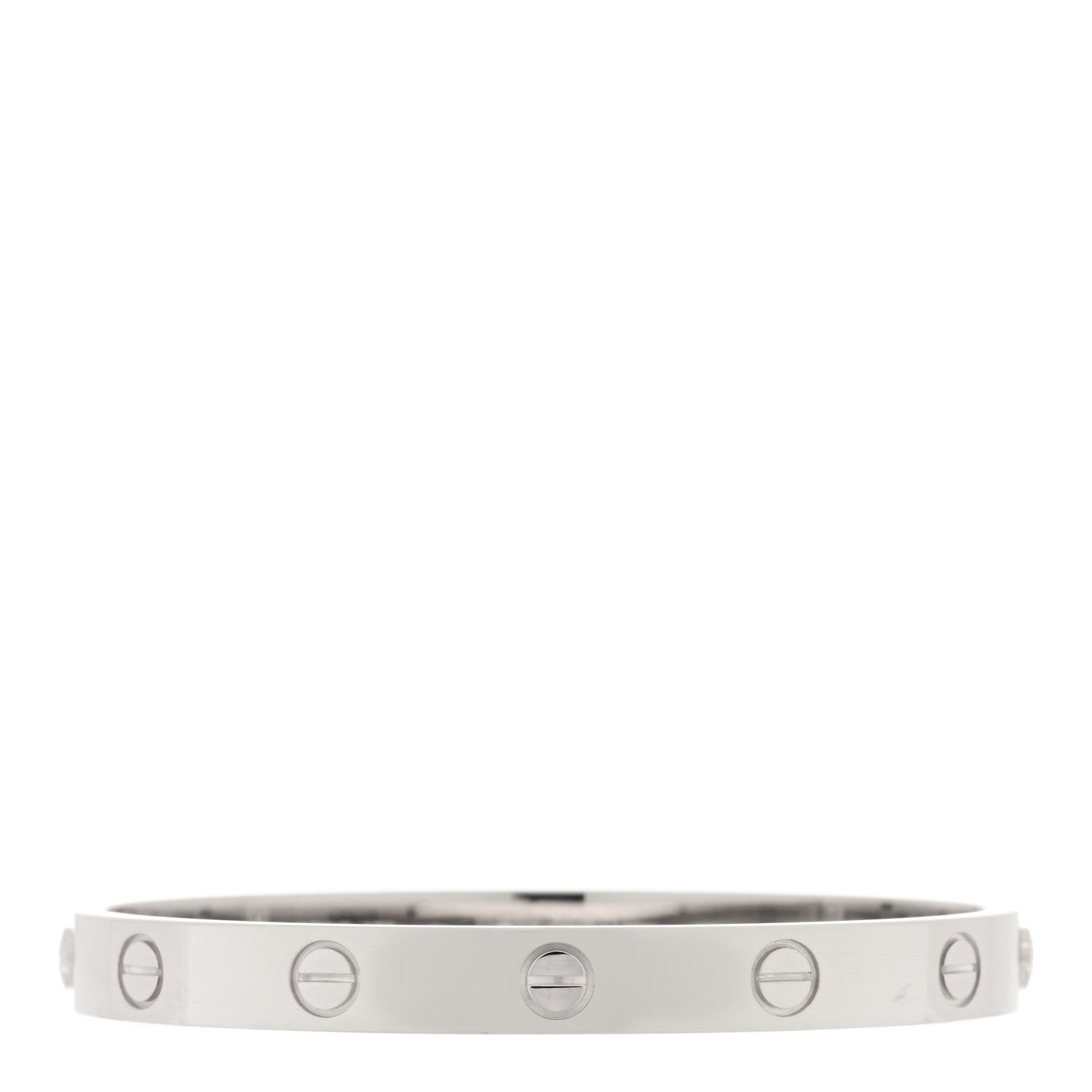 Cartier 18K White Gold LOVE Bracelet 16 2 of 4