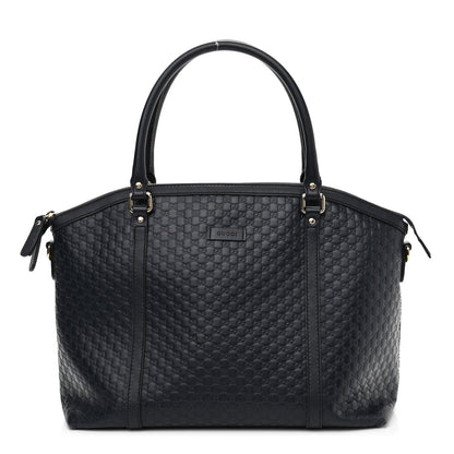 Gucci Soft Microguccissima Dome Satchel Navy 1 of 9