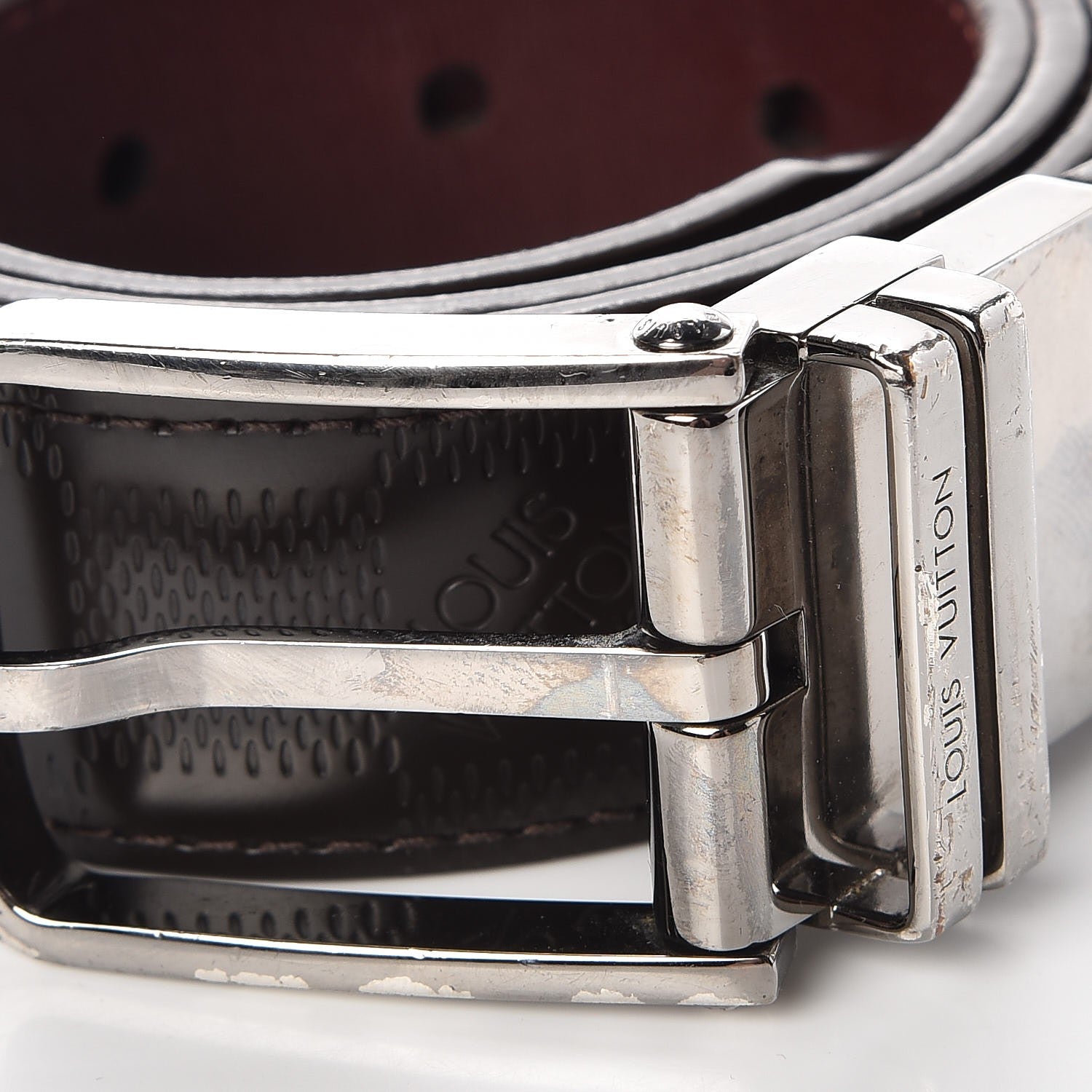 Louis Vuitton Damier Infini Calfskin Boston 30mm Reversible Belt 90 36 Moka 4 of 8