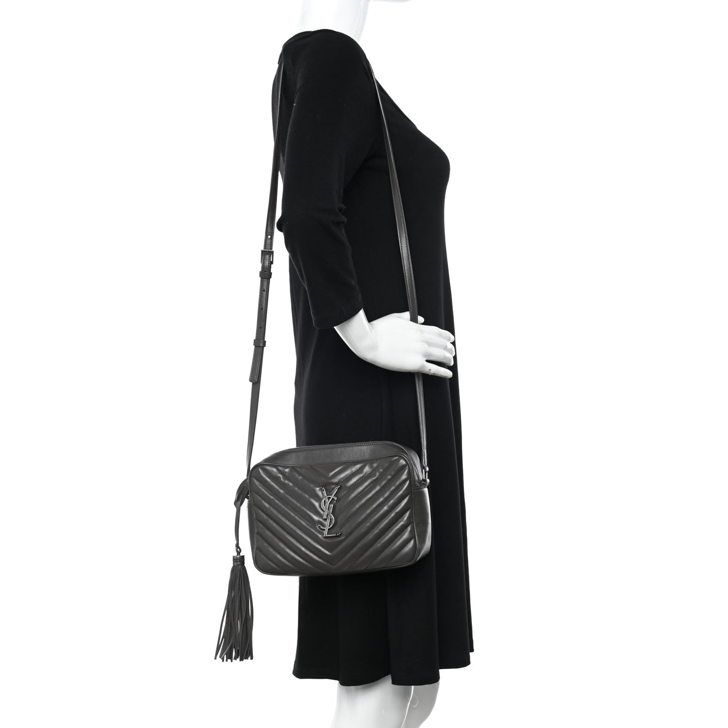 Calfskin Matelasse Monogram Lou Camera Bag Storm