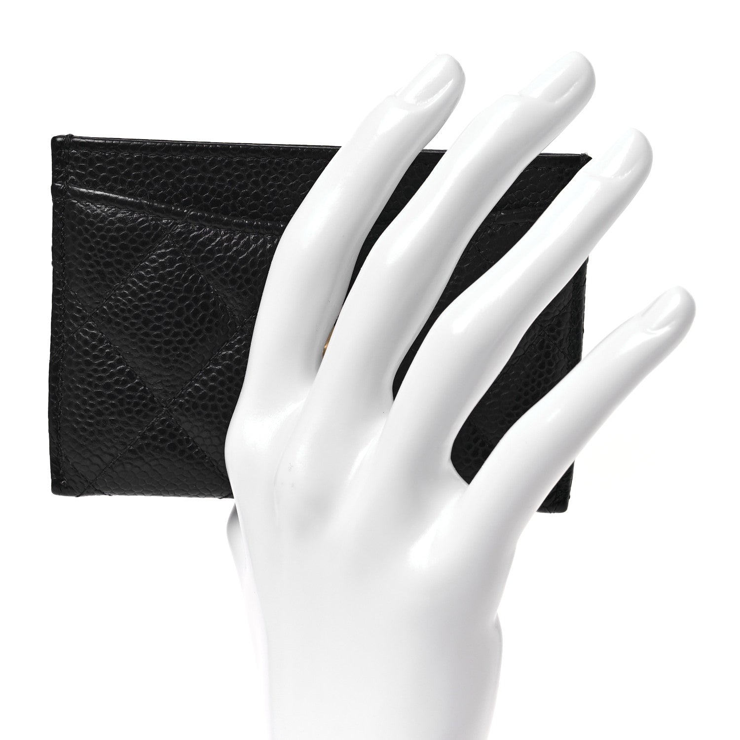 Chanel Caviar Quilted Card Holder Navy 2 of 10