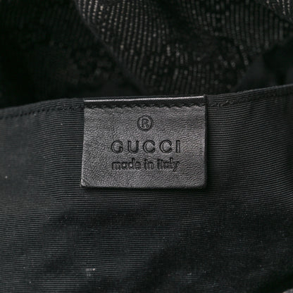 Gucci Monogram Bamboo Top Handle Bag Black 6 of 11