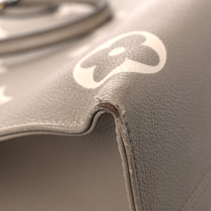 Louis Vuitton Empreinte Monogram Giant Onthego MM Tourterelle Creme 9 of 20