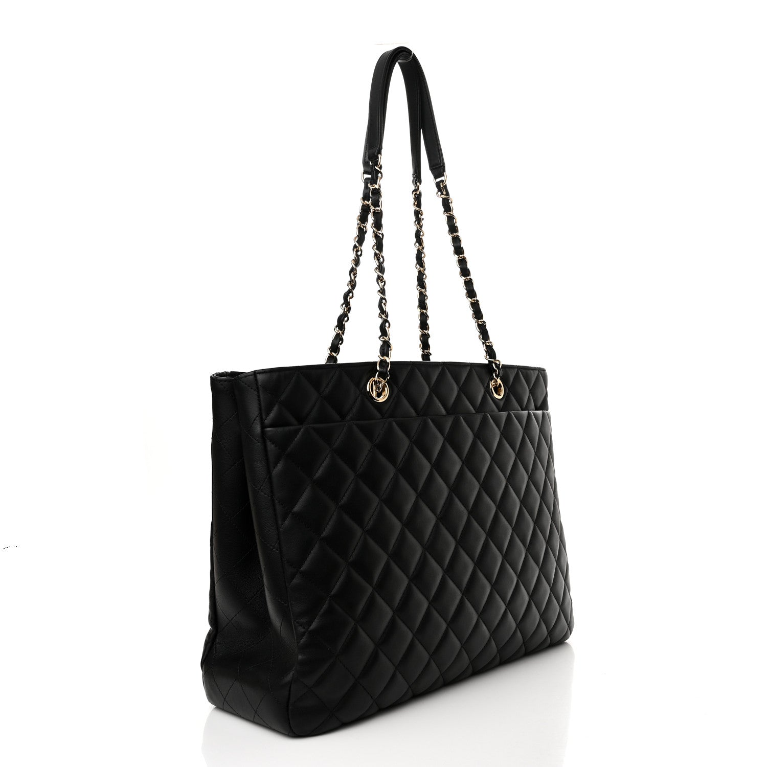 Chanel Calfskin Quilted Timeless Tote Black 3 of 11