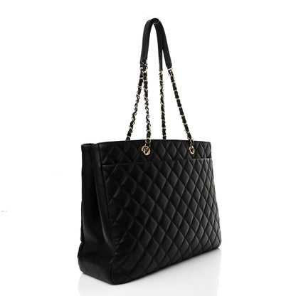 Chanel Calfskin Quilted Timeless Tote Black 3 of 11