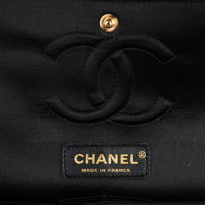 Chanel Satin Sequin Medium Paris Shanghai Double Flap Green 6 of 8