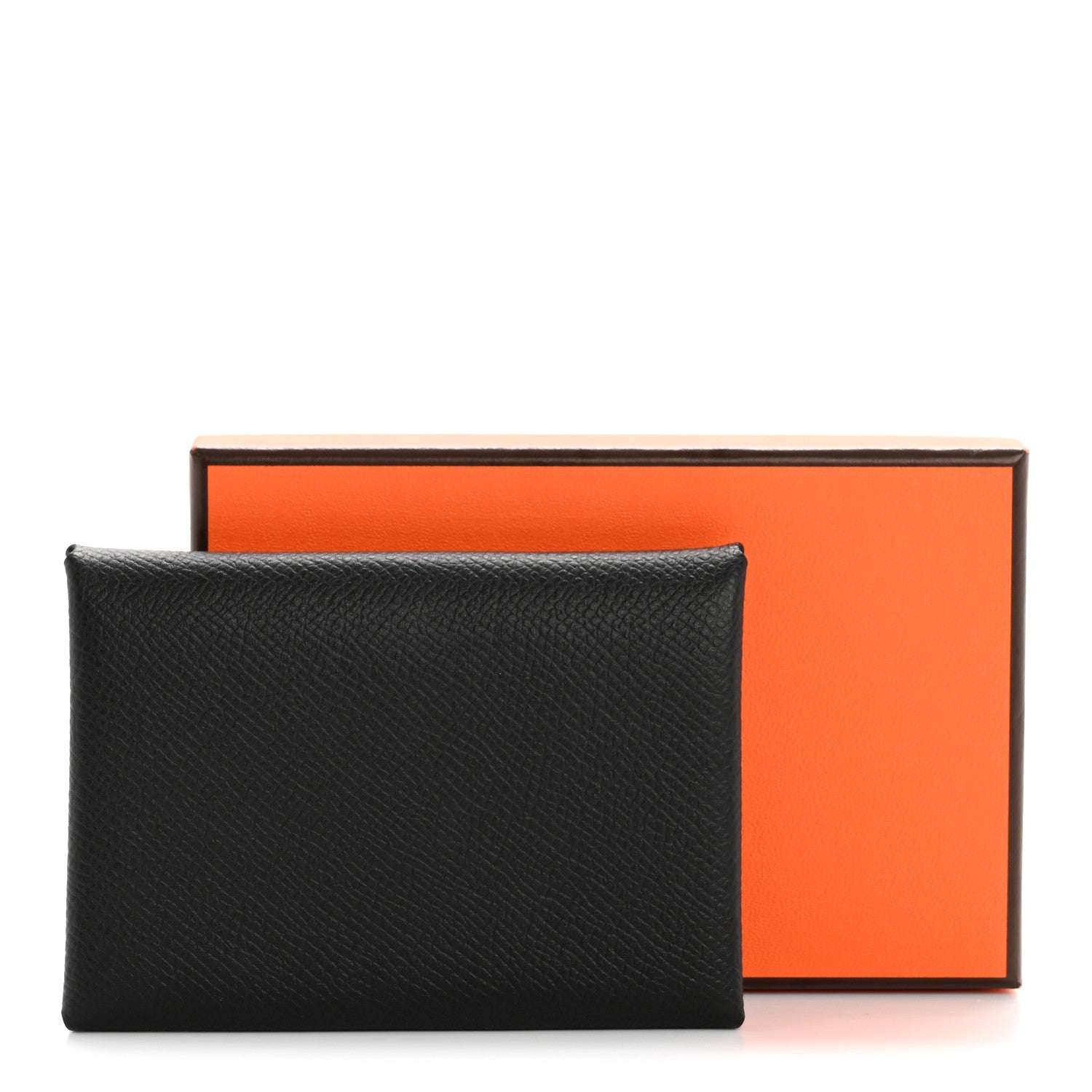 Hermes Epsom Calvi Duo Card Case Black 16 of 16