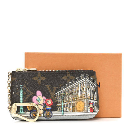 Louis Vuitton Monogram 2022 Christmas Animation Paris Key Pouch Pink 8 of 8