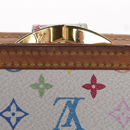 Louis Vuitton Monogram Multicolor French Purse Wallet White 13 of 14