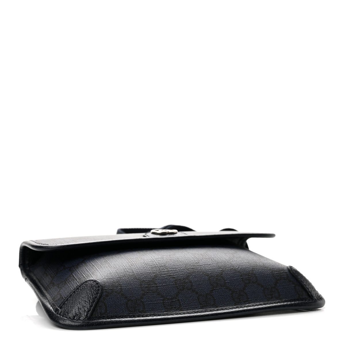 GG Supreme Monogram Small Ophidia Belt Bag Navy Black