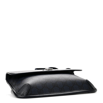 Gucci GG Supreme Monogram Small Ophidia Belt Bag Navy Black 4 of 12