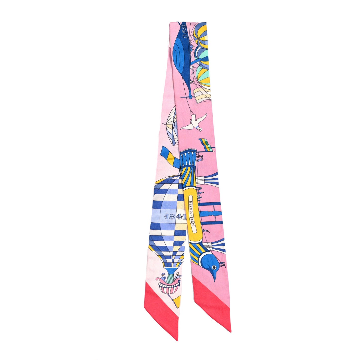 Silk Les Folies Du Ciel Twilly Rose Bleu Jaune Vif