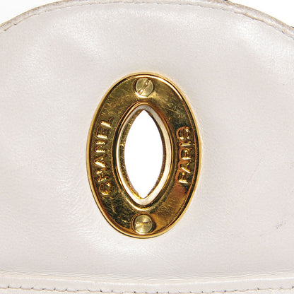 Chanel Patent Quilted Jumbo XL Chain Around Flap White 7 of 9