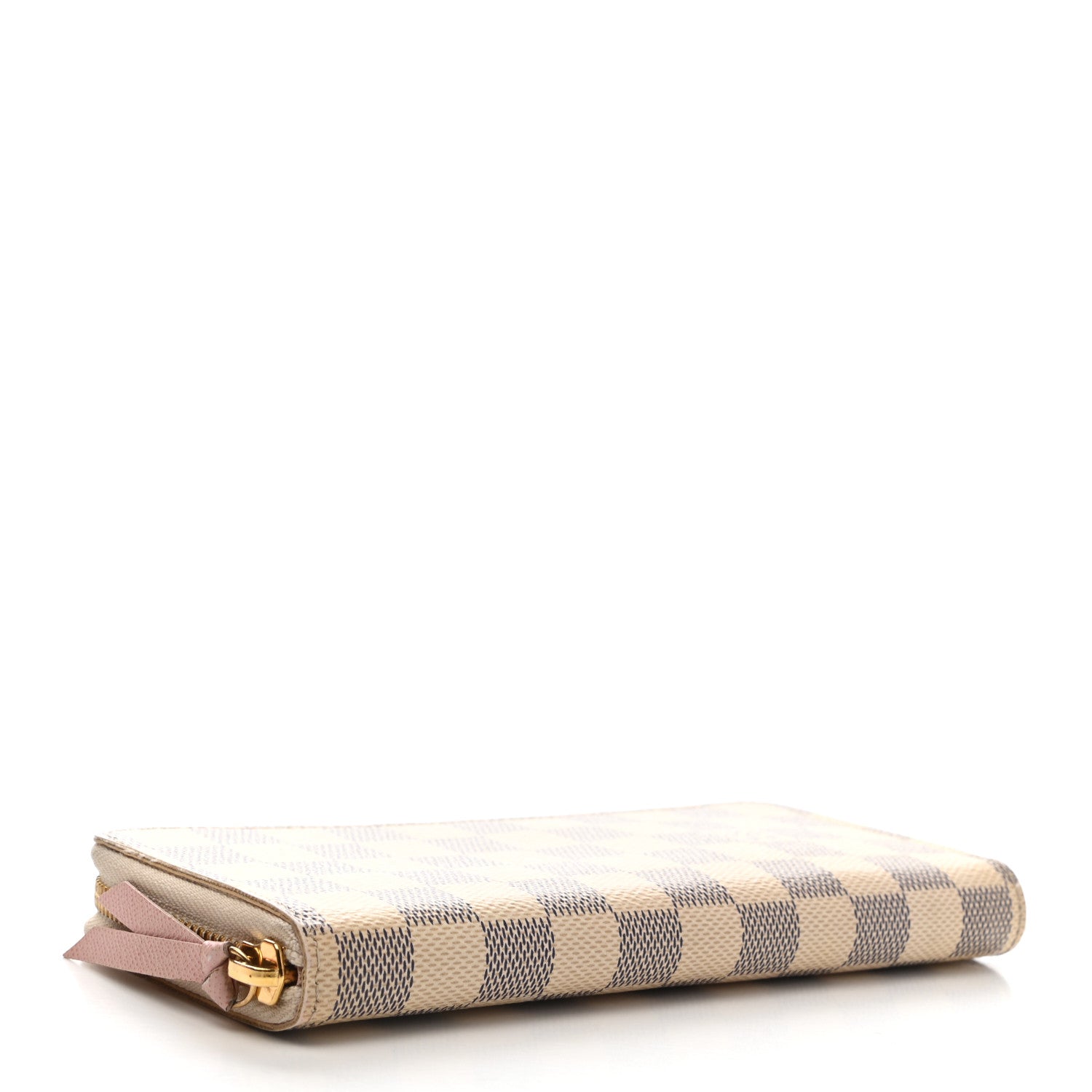 Louis Vuitton Damier Azur Clemence Wallet Rose Ballerine 3 of 9