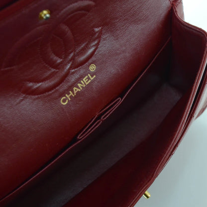 Chanel Lambskin Quilted Medium Double Flap Red 11 of 12