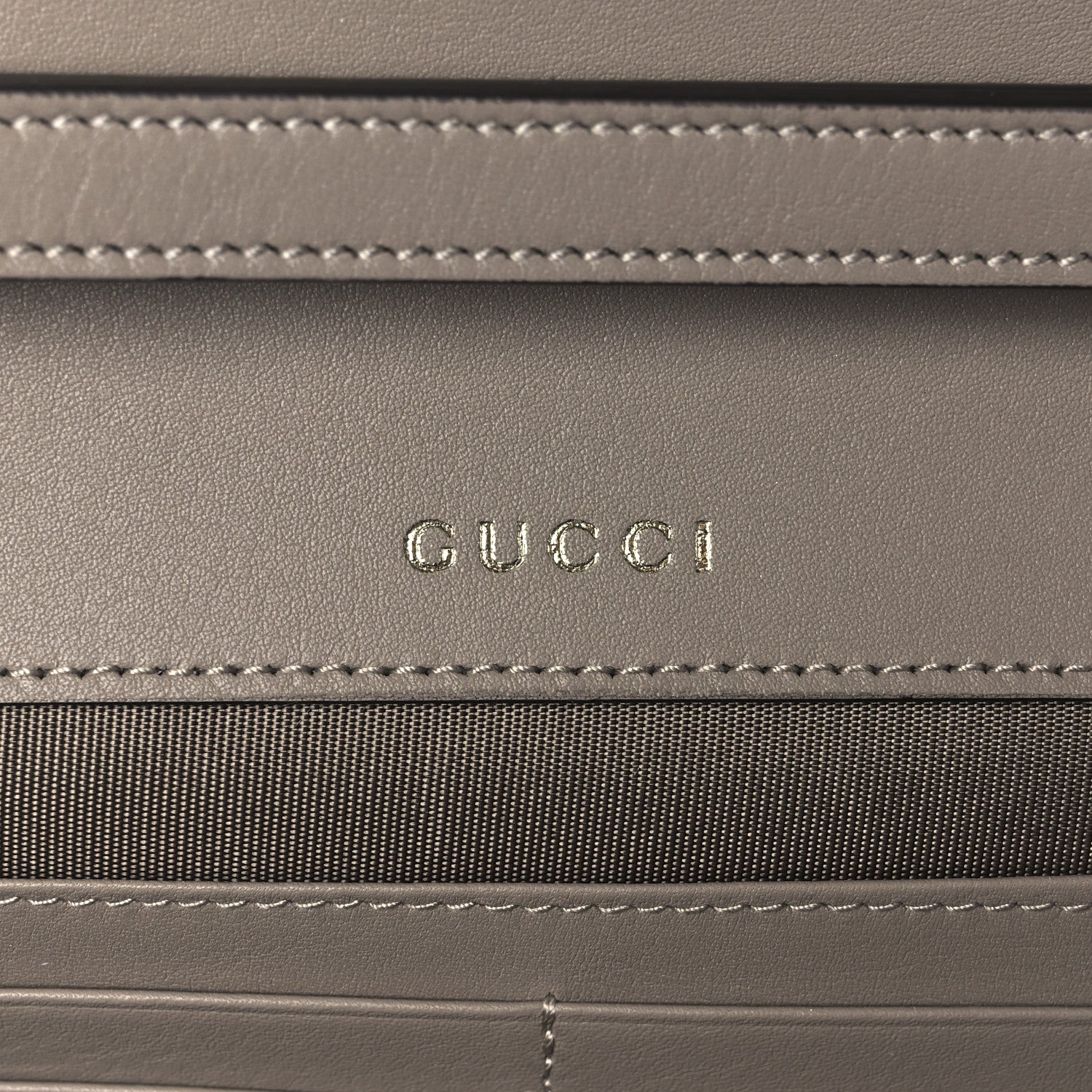Gucci Calfskin Gucci 73 Clutch Dove Grey 6 of 11