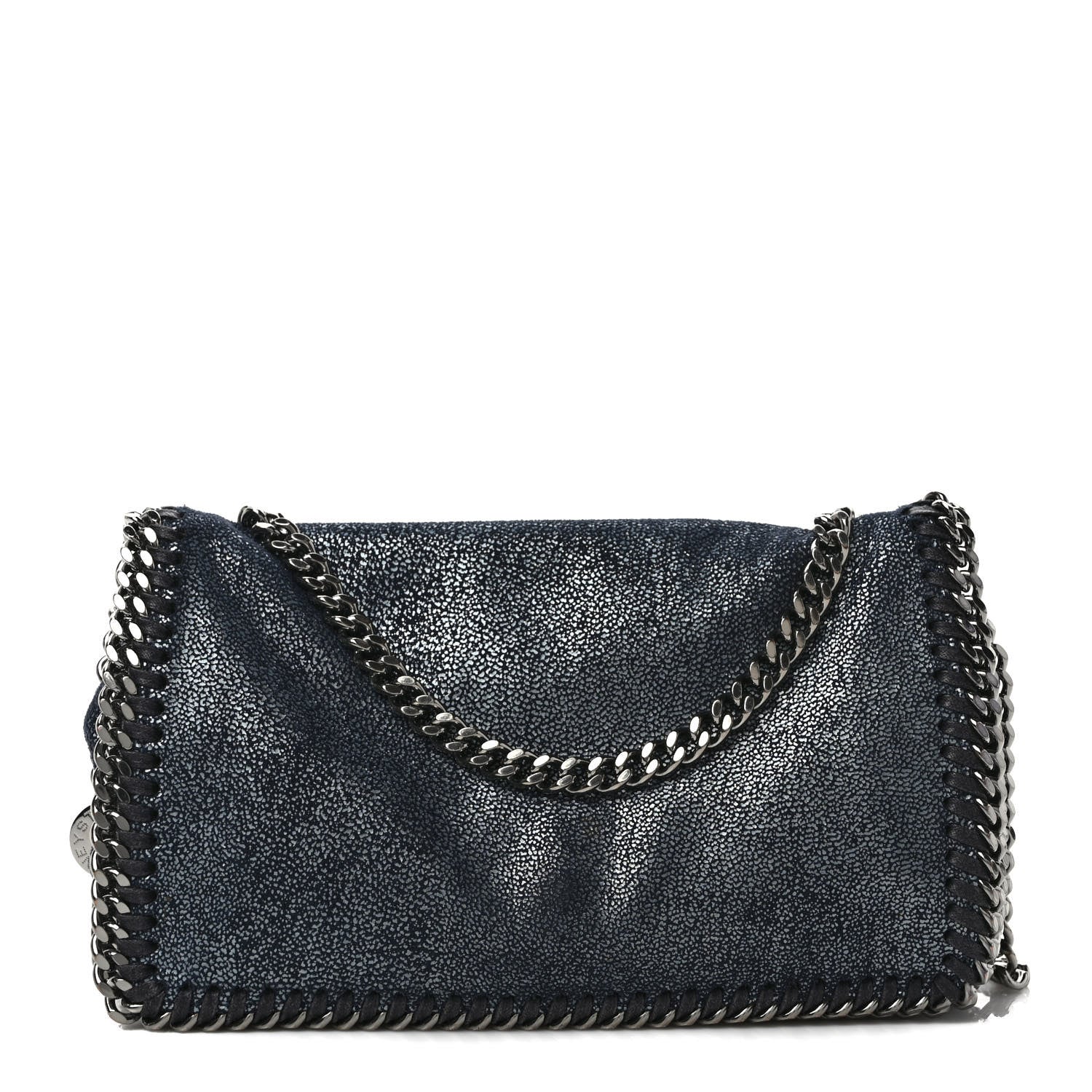 Stella McCartney Shaggy Deer Falabella Crossbody Bag Navy 1 of 8