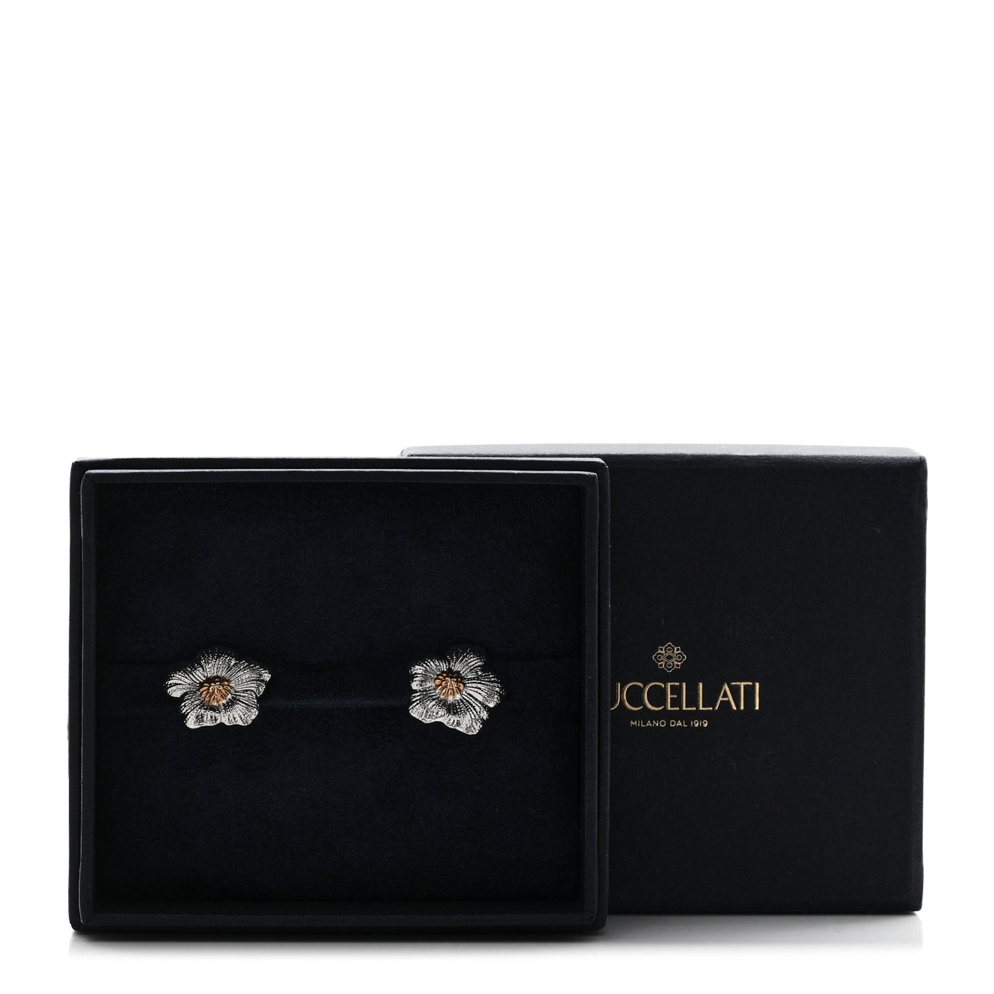 Sterling Silver Vermeil Blossoms Gardenia Earrings