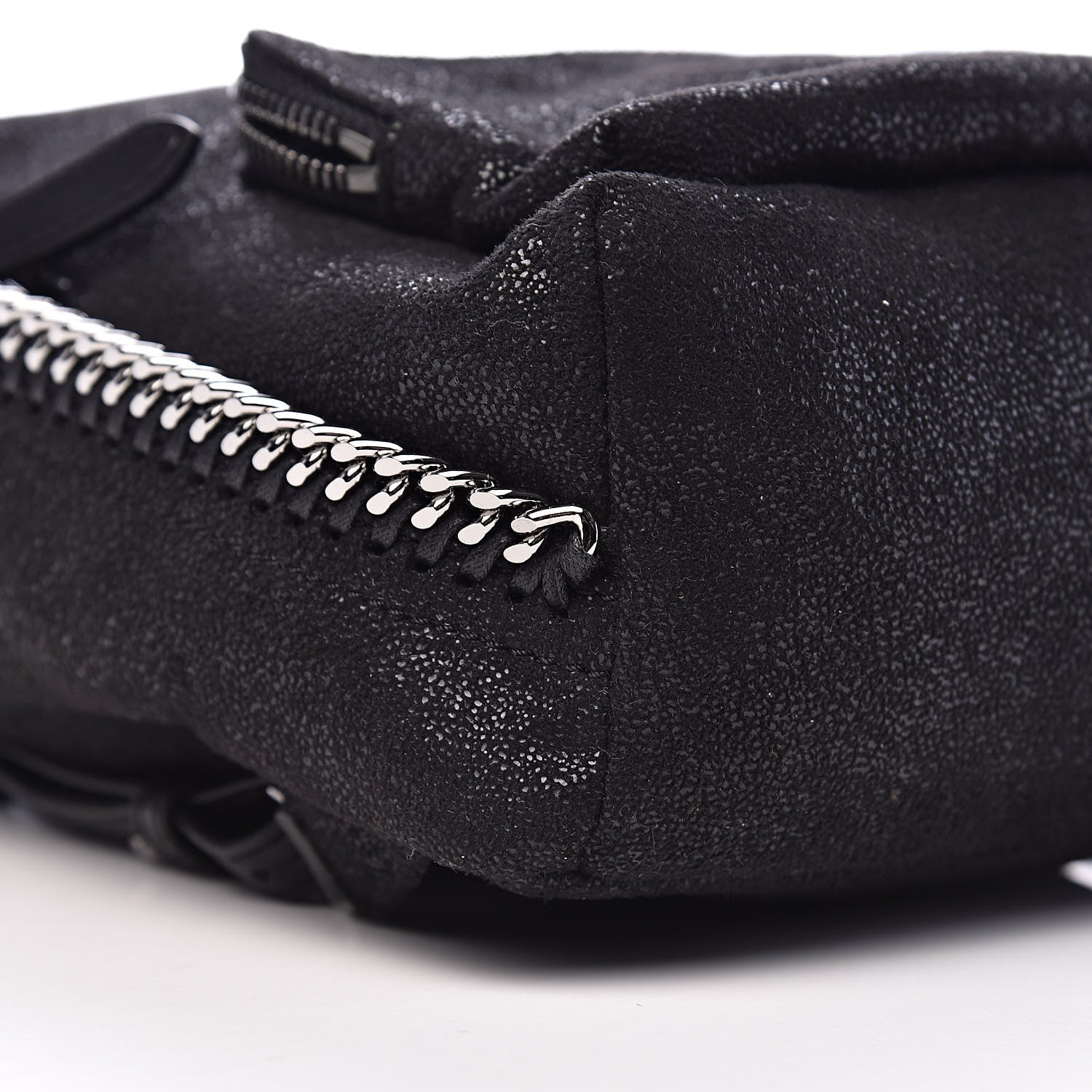 Stella McCartney Shaggy Deer Mini Falabella Backpack Black 8 of 10