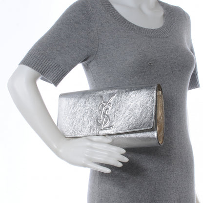 Saint Laurent Metallic Belle de Jour Clutch Silver 2 of 7