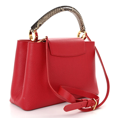 Louis Vuitton Taurillon Snakeskin Capucines BB Rubis 3 of 9