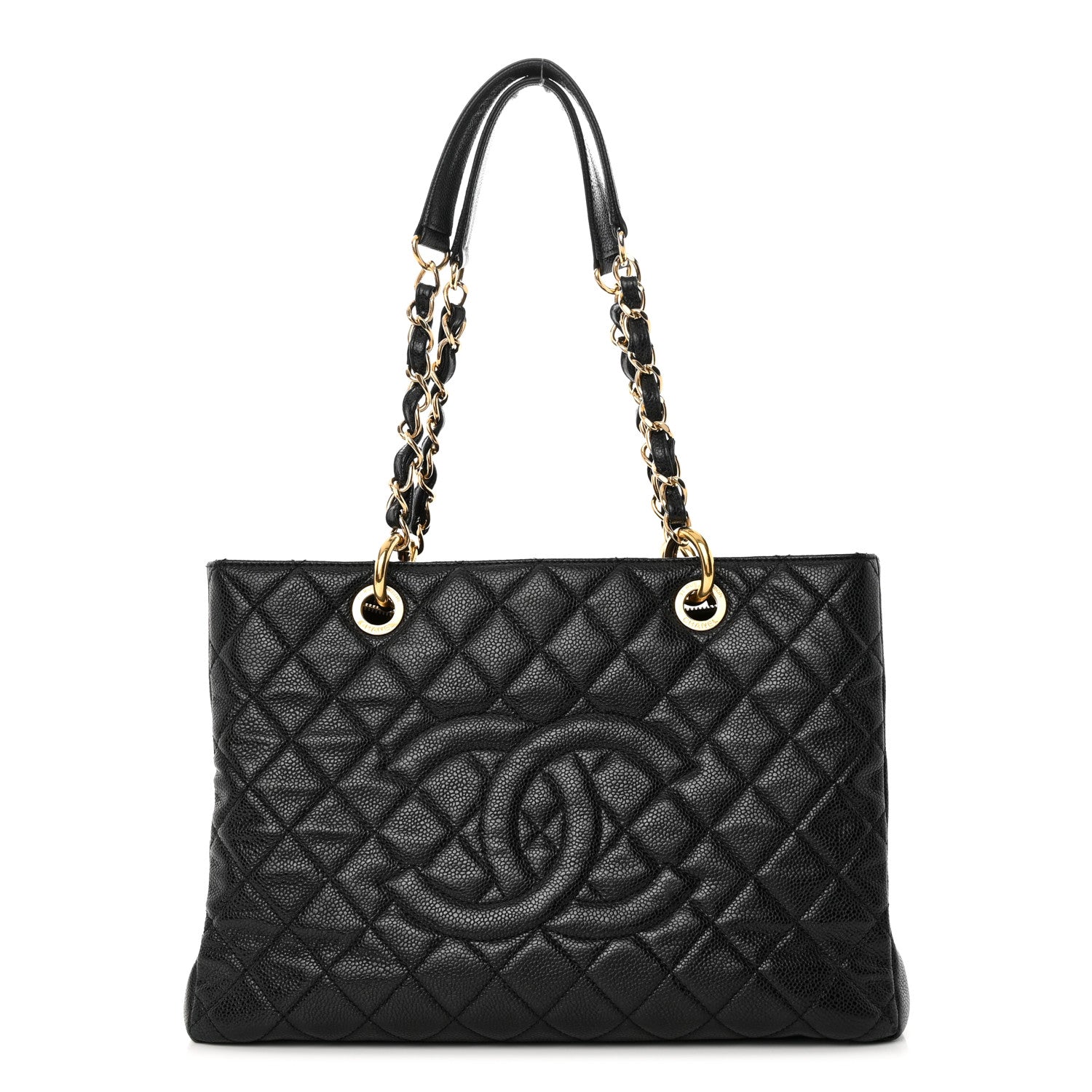 Chanel Caviar Quilted Grand Shopping Tote GST Black 1 of 15