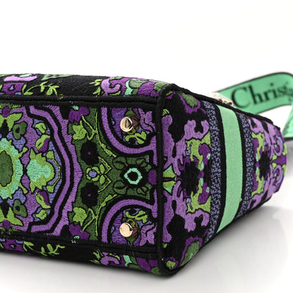 Christian Dior Canvas Embroidered Indian Purple Medium Lady D-Lite Multicolor 9 of 9