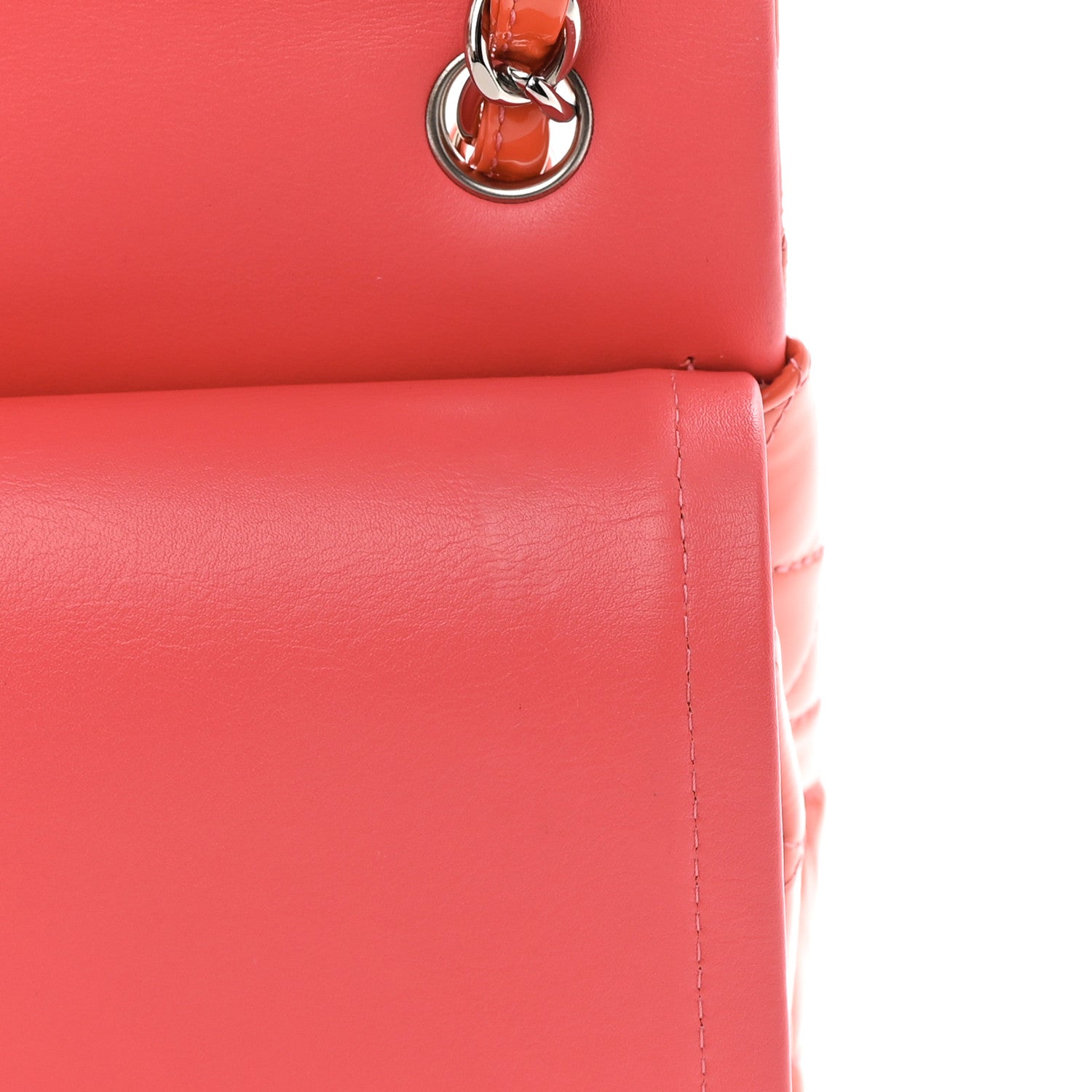 Chanel Patent Quilted Jumbo Double Flap Pink 13 of 14