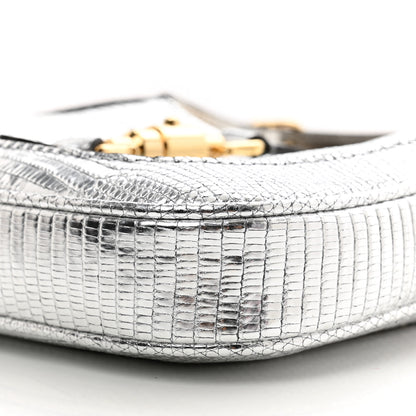 Gucci Lizard Mini Jackie 1961 Silver 9 of 9
