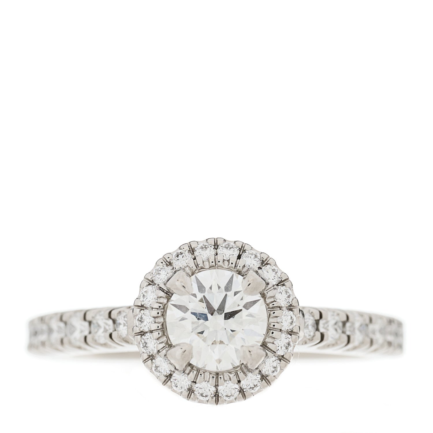 Cartier Platinum Diamond .40ct Destinee Engagement Ring 47 4 1 of 6
