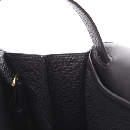 Hermes Taurillon Clemence Halzan 31 GM Black 10 of 14