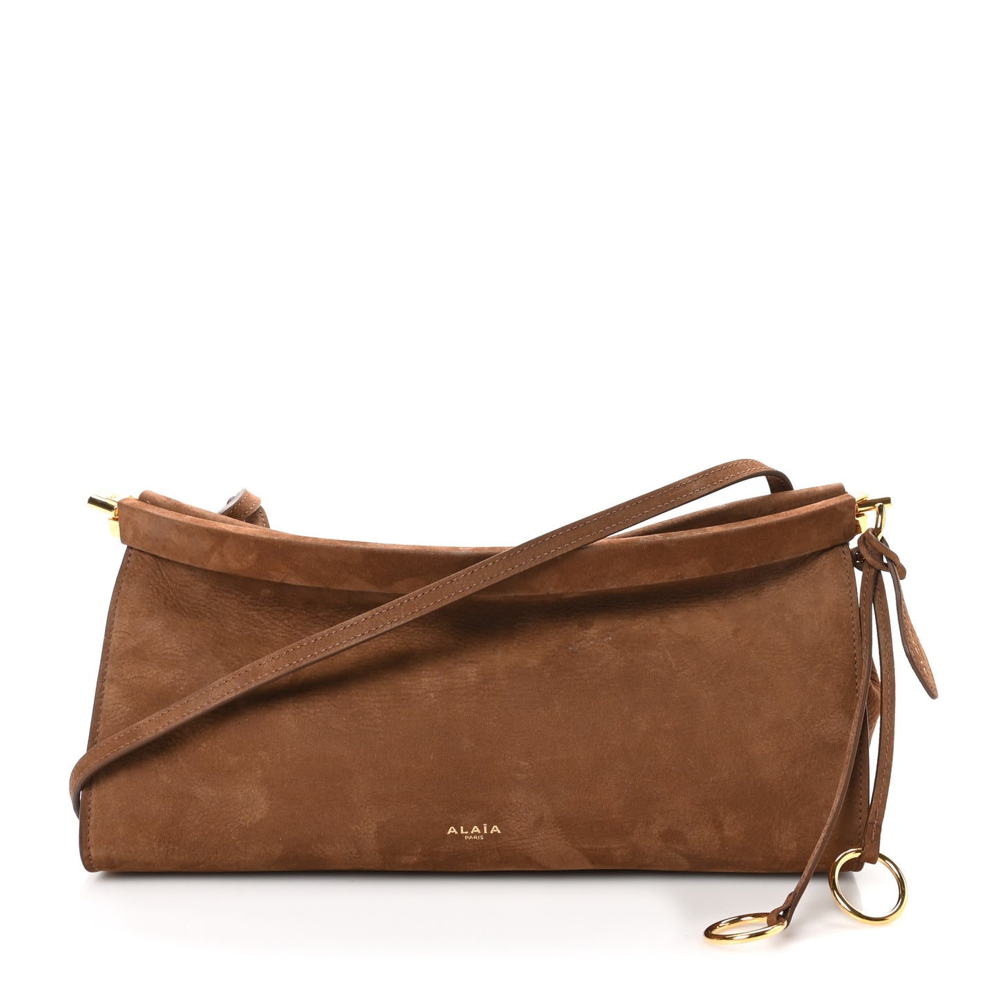 Nubuck Medium Le Click East West Bag Umber