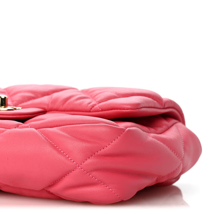 Chanel Calfskin Quilted Medium Bubbly Flap Pink 10 of 13
