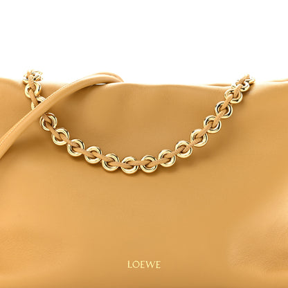 Loewe Mellow Nappa Donut Medium Chain Flamenco Knot Clutch Sahara 8 of 11