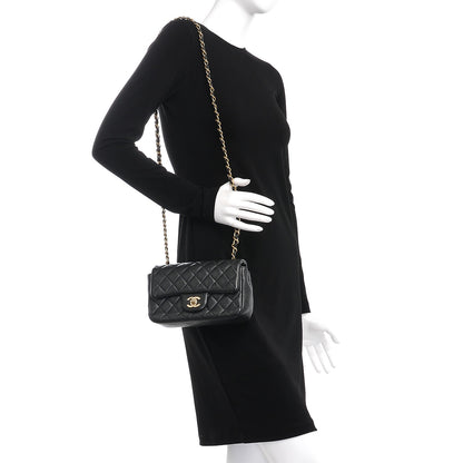 Chanel Caviar Quilted Mini Rectangular Flap Dark Charcoal 2 of 8