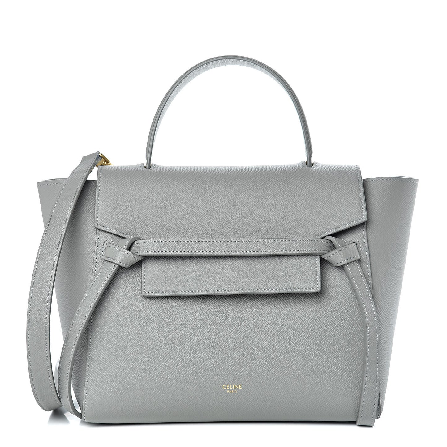 Grained Calfskin Micro Belt Bag Cloud